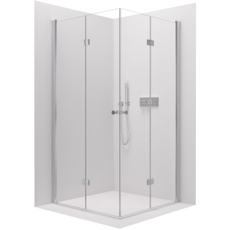 CERANO Sprchový kout Volpe Duo L/P chrom, transparentní sklo 70x70 cm skládací CER-427357