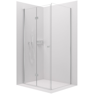 CERANO Sprchový kout Volpe L/P chrom, transparentní sklo 70x70 cm skládací CER-427177