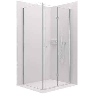 CERANO Sprchový kout Volpe L/P chrom, transparentní sklo 80x70 cm skládací CER-427189