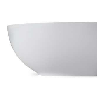 CERANO Umyvadlo na desku z litého mramoru Darius bílá lesklá ? 40 cm CER-395745