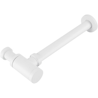 CERANO - Umyvadlový sifon - 5/4", odpad 32 mm - kulatý - bílá matná