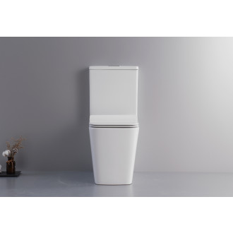 CERANO WC kombi Bruno, Rimless +UF sedátko bílá lesklá CER-538765