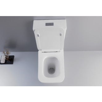 CERANO WC kombi Bruno, Rimless +UF sedátko bílá lesklá CER-538765