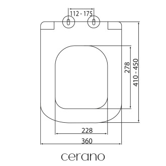 CERANO WC sedátko se zpomalovacím mechanismem Casa černá matná CER-403443
