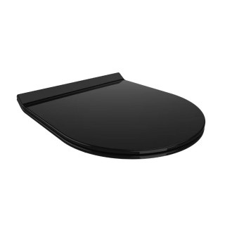 CERANO Závěsná WC mísa Puerto + sedátko Sedile, softclose černá matná 35x50 cm CER-417854