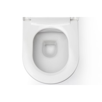 CERANO Závěsná WC mísa Puerto + sedátko Seggio, softclose bílá lesklá 35x50 cm CER-417851