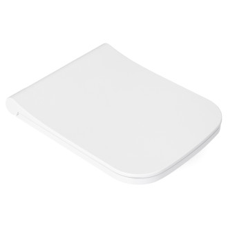CERANO Závěsná WC mísa Quartz + sedátko Quartz, softclose bílá lesklá 36x49 cm CER-425590