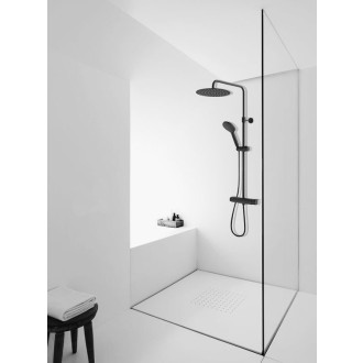 TUANA Nástěnný sprchový set Tucci černá matná 114 cm CER-198282B1