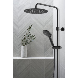 TUANA Nástěnný sprchový set Tucci černá matná 114 cm CER-198282B1