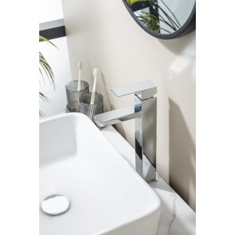 NIORO - Umyvadlová stojánková baterie Elma - vysoká - chrom TU-481711