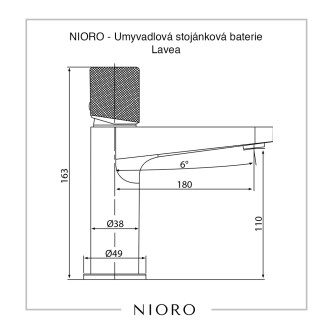 CERANO Umyvadlová stojánková baterie Lavea nízká chrom CER-423577