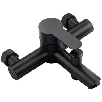 NIORO - Vanová nástěnná baterie Sensa - černá matná TU-481717