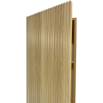 TUANA - Koupelnová skříňka vysoká Merito - přírodní - 35x120x28 cm