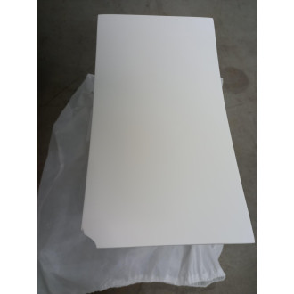 CERANO - Koupelnová stolička z litého mramoru Tara - bílá matná - 43x43x23,5cm - 2. JAKOST