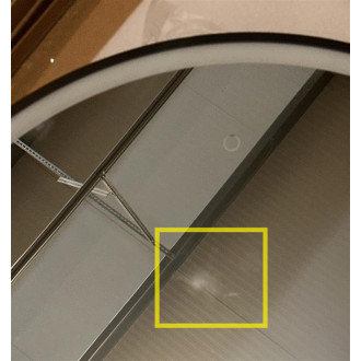 CERANO - Koupelnové LED zrcadlo Vito, kovový rám - černá matná - Ø 80 cm - 2 JAKOST