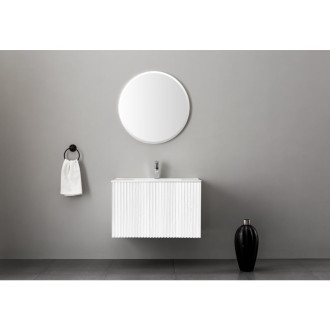 TUANA - Koupelnová skříňka pod umyvadlo Merito - bílá matná - 80x40x49 cm - 2 JAKOST