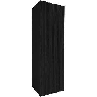 TUANA - Koupelnová skříňka vysoká Merito - černá matná - 35x120x28 cm - 2 JAKOST