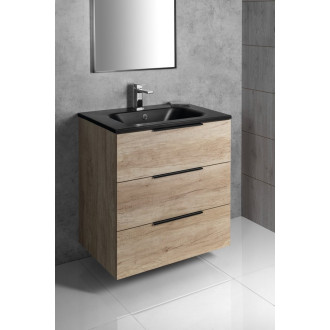 CIRASA umyvadlová skříňka 59,2x75x46cm, 3x zásuvka, bílá lesk CR631-3030