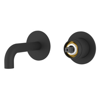 ULTRAMIX tělo podomítkové dvouprvkové umyvadlové baterie, hubice 10cm, černá mat UT110B-1