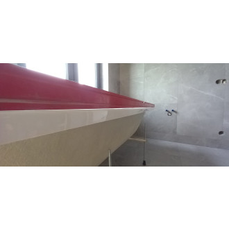 TUANA - Obdelníková akrylátová vana Carlotta L/P - bez příslušenství -  bílá lesklá - 180x80 cm - 2 JAKOST