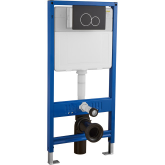 CERANO - Ovladací tlačítko WC modulů Lite/Duo - ABS - černá matná