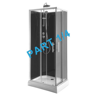 GRANVIK sprchový box 700x900x2180mm komponent 1/4 sprchová vanička, bílá 16-070-09-11-00