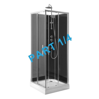 GRANVIK sprchový box 800x800x2180mm komponent 1/4 sprchová vanička, bílá 16-080-09-11-00