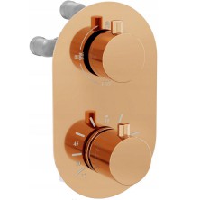 MEXEN KAI vanová baterie-termostatická, růžové zlato 77602-60