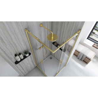 Rea Sprchový kout REA City 80x80 Gold Brush KPL-K6444