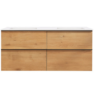 CERANO - Koupelnová skříňka pod umyvadlo Velora - dub medový - 120x49,8x45,2 cm