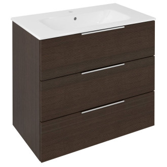 CIRASA umyvadlová skříňka 79,8x75x46cm, 3x zásuvka, borovice rustik CR831-1616