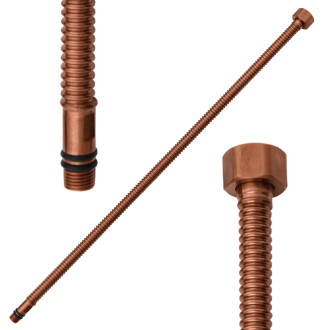 RAV SLEZÁK flexibilní hadice M10x1 G 1/2 35 cm zlatá růžová - kartáčovaná IT0012ZRK