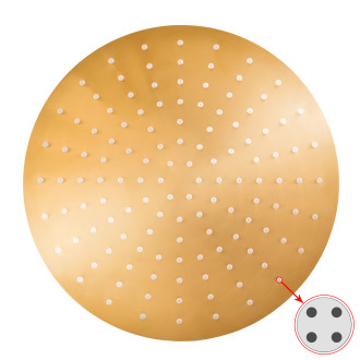 Hlavová sprcha kulatá kovová ø 30 cm s 4-otvorovými tryskami, Zlatá - lesklá KS0001/4Z, RAV Slezák