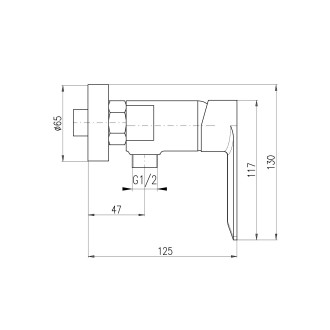RAV SLEZÁK NIL Baterie sprchová - rozteč 150 mm černá - matná NL181.5CMAT