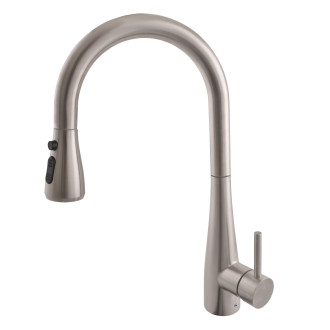 RAV SLEZÁK Baterie dřezová stojánková s vytahovací sprchou inox SE910.5IN