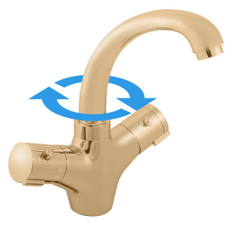 RAV SLEZÁK Baterie termostatická vanová zlatá lesklá TRM54.5Z