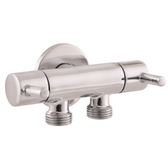 RAV SLEZÁK ventil rohový dvojitý s keramickými vršky 1/2“x 2 x 1/2“ chrom RV0222