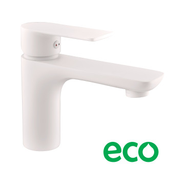 RAV Slezák VLTAVA - Umyvadlová baterie bez výpusti, Bílá matná VT426.0BMAT