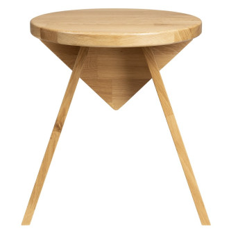 ASTYLE kulatá stolička ø 36x41cm, masiv přírodní dub