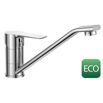 BARON ECO 3,8 l/min, stojánková dřezová baterie, 186mm, otočné ramínko, chrom