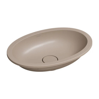 Omnires Shell M+ podstavné umyvadlo, 48 × 31 cm, dune beige mat SHELL480UPDB