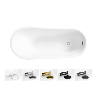 Volně stojící vana CALIMA Glam - grafitová