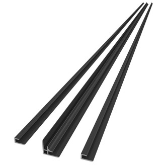 DENIPAN set profilů pro rohovou instalaci, 2100mm, černá mat