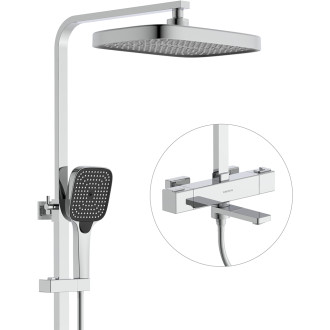 CERANO Sprchová zástěna Walk-in Onyx Corner Round L/P chrom, transparent sklo 160x200