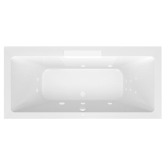 CASCATA hydromasážní vana, 185x85x45cm, kaskáda bílá, Attraction Hydro, bílá 60833