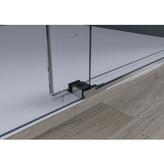 CERANO - Sprchové posuvné dveře Santoro L/P - 6 mm - chrom, mléčné sklo - 120x195 cm