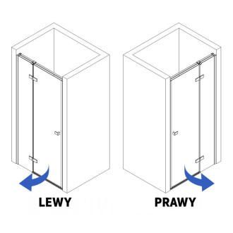 REA Sprchové dveře Atlas 90 Brush Gold KPL-K4670