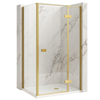 REA Sprchový kout Atlas 90x90 Brush Gold KPL-K4470