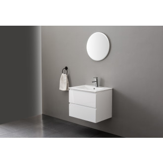 CERANO - Koupelnová skříňka Carole + keramické umyvadlo Todo - bílá matná - 70x49,8x46 cm
