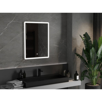 Mexen Navia osvětlené koupelnové zrcadlo 60x80 cm, LED 6000K, 9803-060-080-611-00